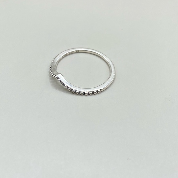 Pandora Sterling Silver Beaded Wish Ring - Picture 3 of 7